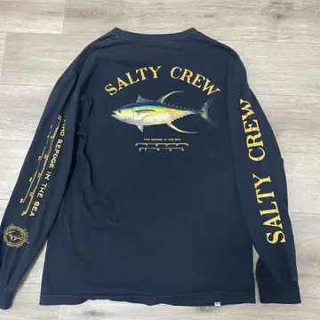 SALTY CREW 블랙 롱 슬리브 티셔츠 M