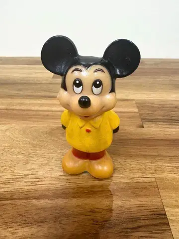 쇼와 레트로 타케우치 미키마우스 소프트 비닐 연필깎이 문구 스테이셔너리