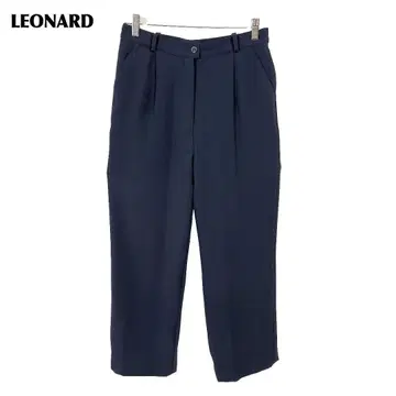[새상품급] LEONARD 허리밴딩 스트레치 이지 팬츠 73 네이비