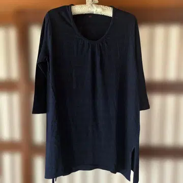 45R 남색 반소매 티셔츠