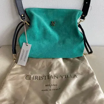 CHRISTIAN VILLA 터콰이즈 숄더백