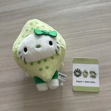 간사이 만박 키티 봉제 인형 키링 Algae 미사용 새상품