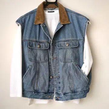 90s BANANA REPUBLIC 데님 자켓 베스트