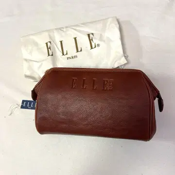미사용 새상품 ELLE 엘르 핸드백 세컨드 백 빈티지 천연 가죽