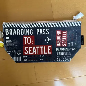 BOARDING PASS 토트백 시애틀 토트백 탑승권 티켓