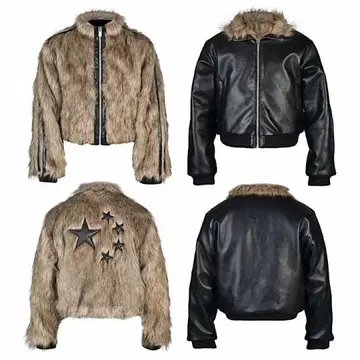새상품 RYE CHASIN 리버서블 FUR LEATHER JACKET