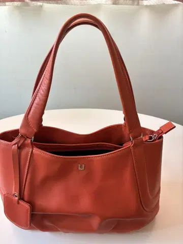 U by ungaro 웅가로 천연 가죽 가죽 원형 핸드백