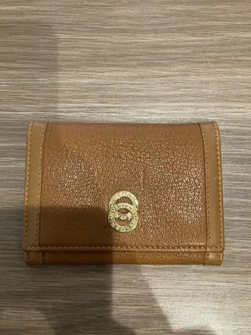 불가리 브라운 가죽 코인 케이스