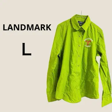 LANDMARK 밝은 그린 긴팔 셔츠 L/G