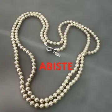 [ 새상품급 ] 아비스테 ABISTE 펄 롱 목걸이