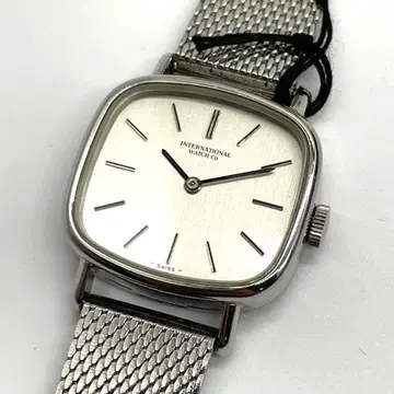 IWC 4194 실버 다이얼 수동 와인딩 시계 여성용 박스 있음