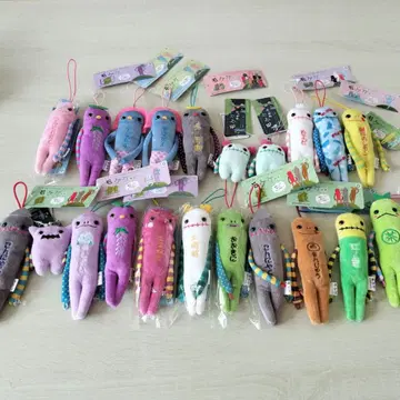 모케케 캐릭터 키링 봉제 인형 소재 다색