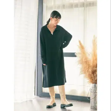 카라 니트 원피스