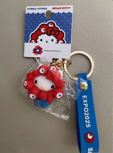 오사카 간사이 만박 키티 키링 회장 한정판 키티 미야쿠미야쿠 산리오