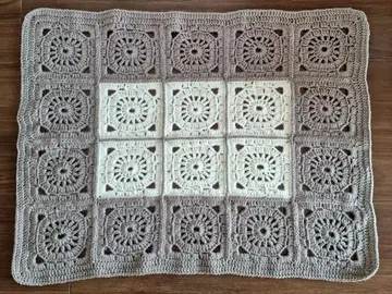 손뜨개질 모티브 담요