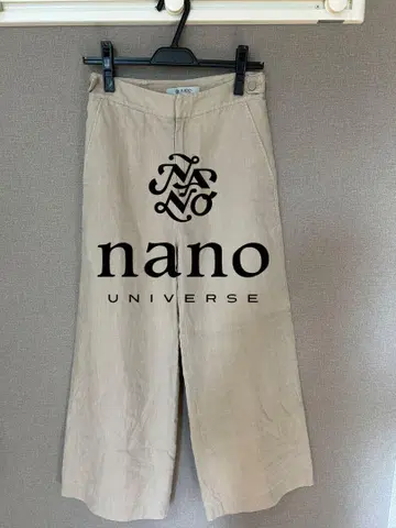 nano universe 린넨 와이드 팬츠 36