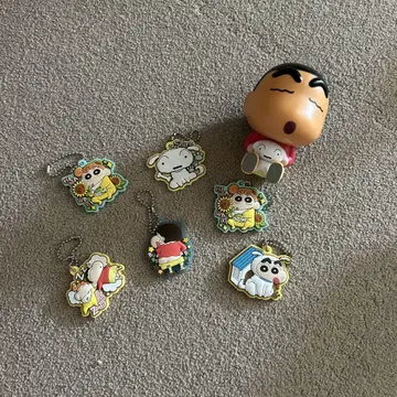 짱구는 못말려(크레용 신짱) 키링 인형 해바라기 시로