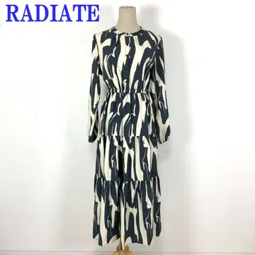 RADIATE 스커트 원피스 롱 안감 있음 화이트 네이비 F C4529