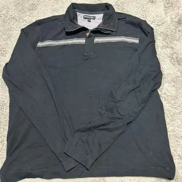 BANANA REPUBLIC 네이비 XL 긴팔 하프 지퍼