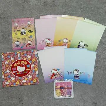 헬로키티 HELLO KITTY 일본풍 패턴 굿즈 묶음 판매