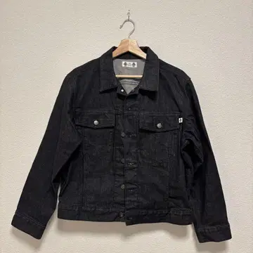 STUDIO SEVEN GU 블랙 데님 자켓