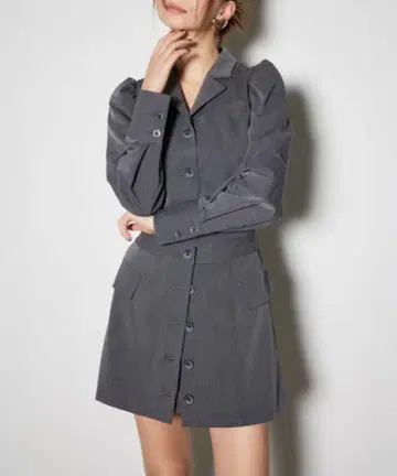 랩 패턴 미니 원피스 가을 옷 겨울 의류