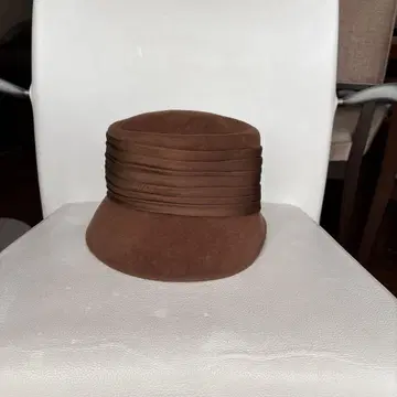MAXIM 브라운 리본 포함 펠트 햇 58cm