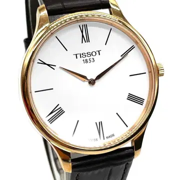 TISSOT 티쏘 트래디션 Date 39mm PG White QZ