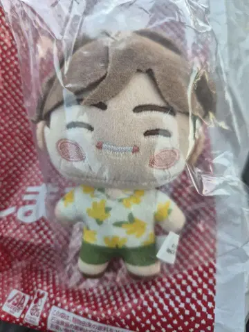 시마무라 BTs Island 콜라보 봉제 인형 마스코트 V 태태