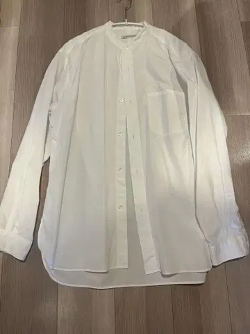 Thomas Mason UA 별주 포플린 밴드 카라 셔츠 White XL