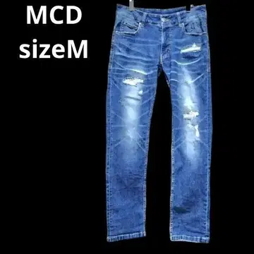 MCD 데미지 청바지 데님 인디고 남성용 sizeM