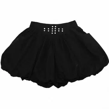 블랙 플레어 스커트 장식 미니 스커트 펑크