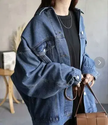 사키시마 도쿄 데님 자켓 오버 사이즈 G