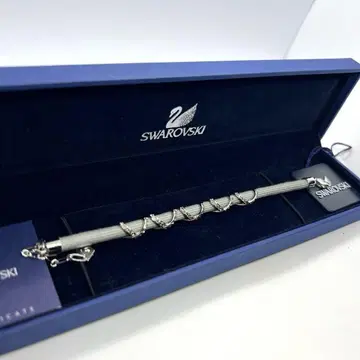 컨디션 최상 스와로브스키 팔찌 SWAROVSKI 그레이 실버