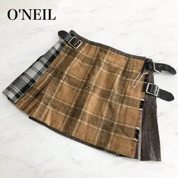 새상품급 O'neil of Dublin 미니 스커트 플리츠 체크 M