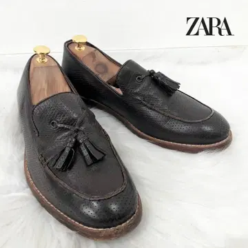 ZARA MAN 자라 가죽 태슬 로퍼 U칩