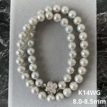 K14WG 펄 목걸이 8.0-8.50mm