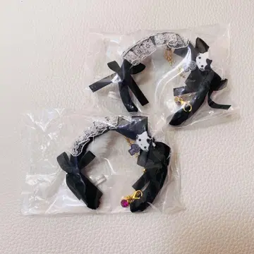 산리오 미니 머리띠 2개  할로윈 고딕