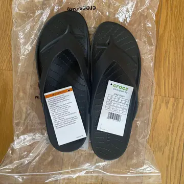 crocs 블랙 스포츠 샌들