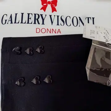 새상품급 GA LLERY VISCONTI 블랙 캐주얼 팬츠 3