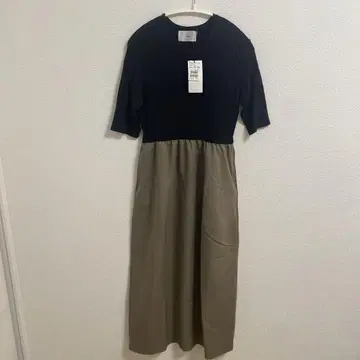 YAMADAYA Vin 반팔 롱 원피스 F 리브 니트