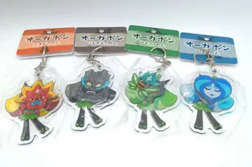 [미개봉 새상품 포켓몬 센터] 아크릴 키링 오가폰 4가지 가면 세트