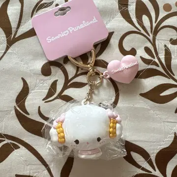 산리오퓨로랜드 한정 원포인트 하트 PVC 마스코트 코기뮨