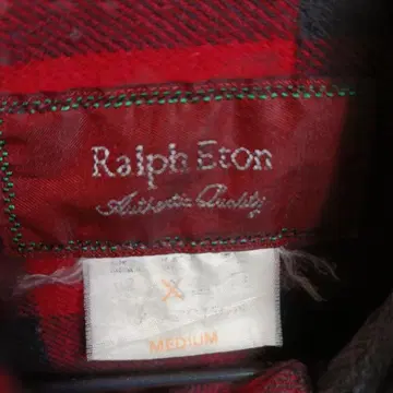 Ralph Eton 체크 셔츠 빨간색