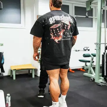 gymshark 오버 사이즈 T셔츠 블랙 M