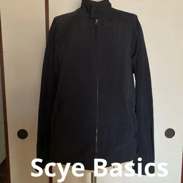 Scye Basics 네이비 스탠드 카라 자켓