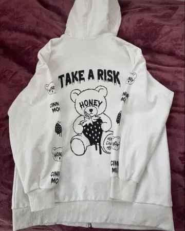 허니시나몬 honey cinnamon 화이트 후드티