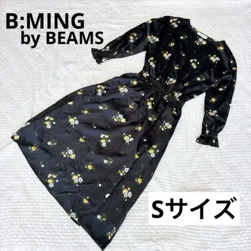 B:MING 블랙 플라워 원피스 S