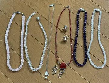 유품 정리 SILVER 목걸이 귀찌 커프스 단추