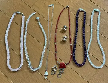 유품 정리 SILVER 목걸이 귀찌 커프스 단추